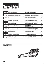 Preview for 1 page of Makita DUB184 Instruction Manual