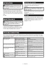 Preview for 9 page of Makita DUB184RF Instruction Manual