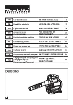 Preview for 1 page of Makita DUB363 Instruction Manual