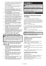 Предварительный просмотр 12 страницы Makita DUB363 Instruction Manual