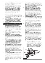 Предварительный просмотр 5 страницы Makita DUC101 Instruction Manual