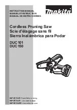 Preview for 1 page of Makita DUC150 Instruction Manual