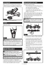 Preview for 14 page of Makita DUC150 Instruction Manual