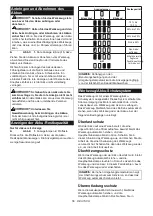 Preview for 56 page of Makita DUC204 Instruction Manual