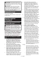 Preview for 60 page of Makita DUC254 Instruction Manual