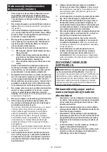 Предварительный просмотр 24 страницы Makita DUC254C Instruction Manual