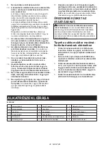 Предварительный просмотр 38 страницы Makita DUC254C Instruction Manual