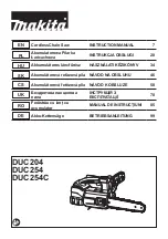 Preview for 1 page of Makita DUC254RTE Instruction Manual