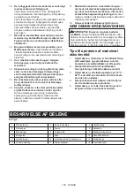 Preview for 108 page of Makita DUC254Z Instruction Manual