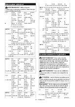 Preview for 38 page of Makita DUC256 Instruction Manual