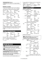 Preview for 100 page of Makita DUC256 Instruction Manual