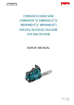 Makita DUC256 Repair Manual preview