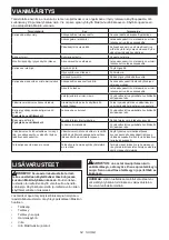 Preview for 54 page of Makita DUC256C Instruction Manual