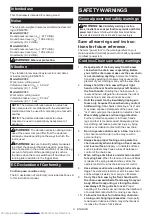 Preview for 9 page of Makita DUC353G2 Instruction Manual