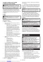 Preview for 27 page of Makita DUC353G2 Instruction Manual