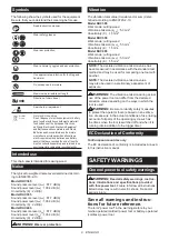 Preview for 9 page of Makita DUC355 Instruction Manual