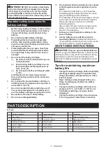 Preview for 11 page of Makita DUC355 Instruction Manual