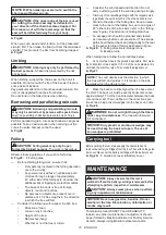 Preview for 15 page of Makita DUC355 Instruction Manual