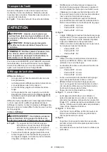 Preview for 30 page of Makita DUC356 Instruction Manual