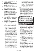 Предварительный просмотр 137 страницы Makita DUC356 Instruction Manual