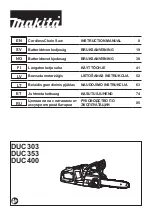 Makita DUC400 Instruction Manual preview