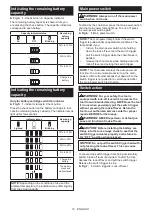 Preview for 12 page of Makita DUC400 Instruction Manual