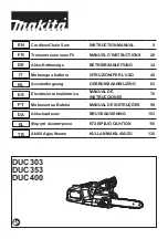 Makita DUC400Z Instruction Manual preview