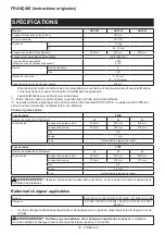 Preview for 20 page of Makita DUC400Z Instruction Manual