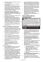 Предварительный просмотр 30 страницы Makita DUH506 Instruction Manual