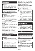 Preview for 12 page of Makita DUH551 Instruction Manual