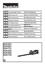 Preview for 1 page of Makita DUH601 Instruction Manual