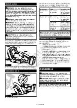 Предварительный просмотр 8 страницы Makita DUH606 Instruction Manual