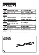 Предварительный просмотр 1 страницы Makita DUH754SZ Instruction Manual