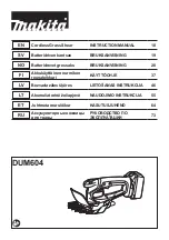 Preview for 1 page of Makita DUM604Z Instruction Manual