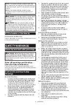 Preview for 11 page of Makita DUM604Z Instruction Manual