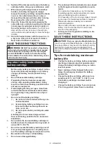 Preview for 13 page of Makita DUM604Z Instruction Manual