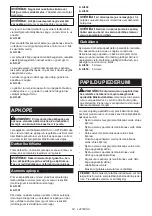 Preview for 54 page of Makita DUM604Z Instruction Manual