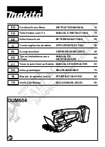 Makita DUM604ZX Instruction Manual предпросмотр