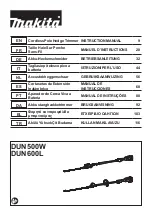 Preview for 1 page of Makita DUN600L Instruction Manual