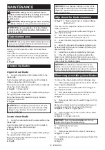 Preview for 14 page of Makita DUP361Z Instruction Manual