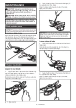 Preview for 12 page of Makita DUP362 Instruction Manual