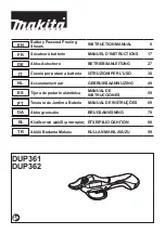 Preview for 1 page of Makita DUP362Z Instruction Manual