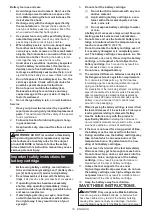 Preview for 10 page of Makita DUP362Z Instruction Manual