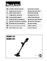 Preview for 1 page of Makita DUR141 Instruction Manual