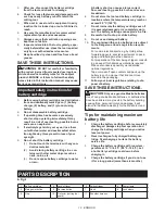 Предварительный просмотр 10 страницы Makita DUR184L Instruction Manual