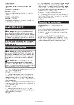 Preview for 18 page of Makita DUR187URF Instruction Manual