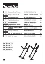 Preview for 1 page of Makita DUR188U Instruction Manual