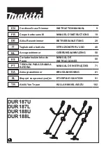 Makita DUR188U Instruction Manual preview