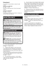 Предварительный просмотр 18 страницы Makita DUR188UZ Instruction Manual