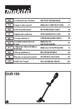 Preview for 1 page of Makita DUR189RF Instruction Manual